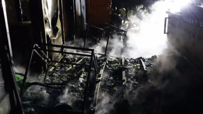 111 Brand Sportplatz