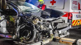 111 Frontalcrash Neuhofen