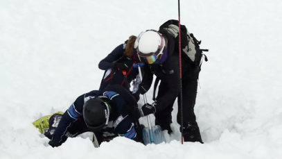 Lokalaugenschein Lawine