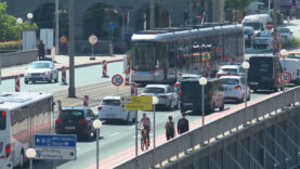 111 Nibelungebrücke Stau