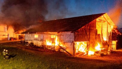 111 Großbrand Rinder