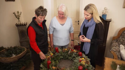 Fensterln Adventkranz